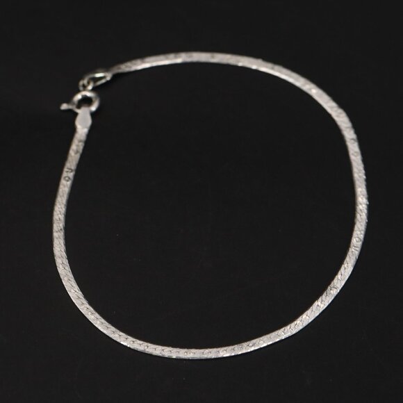 I LOVE YOU Bracelet Sterling Silver ARGENTO ITALY Diamond Cut wi Engagement Ring - Picture 4 of 7